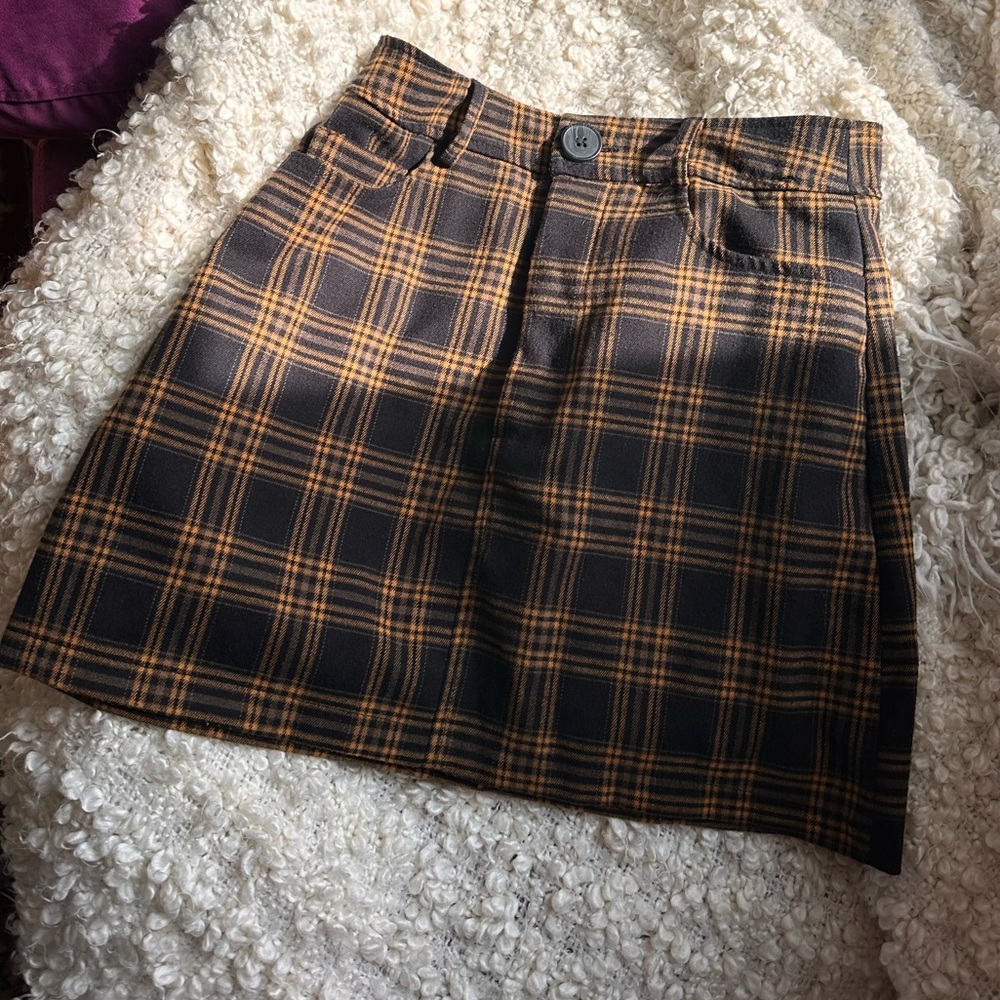 Clueless plad mini skirt size s